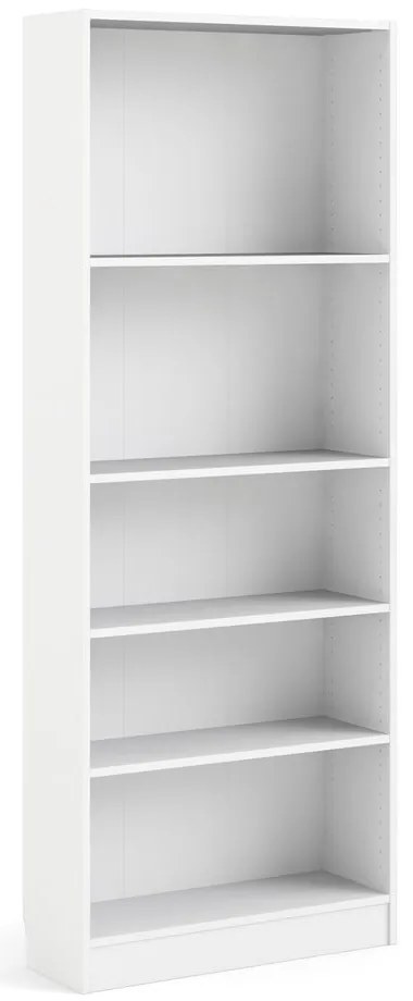 Biela knižnica Tvilum Basic, 79 x 203 cm