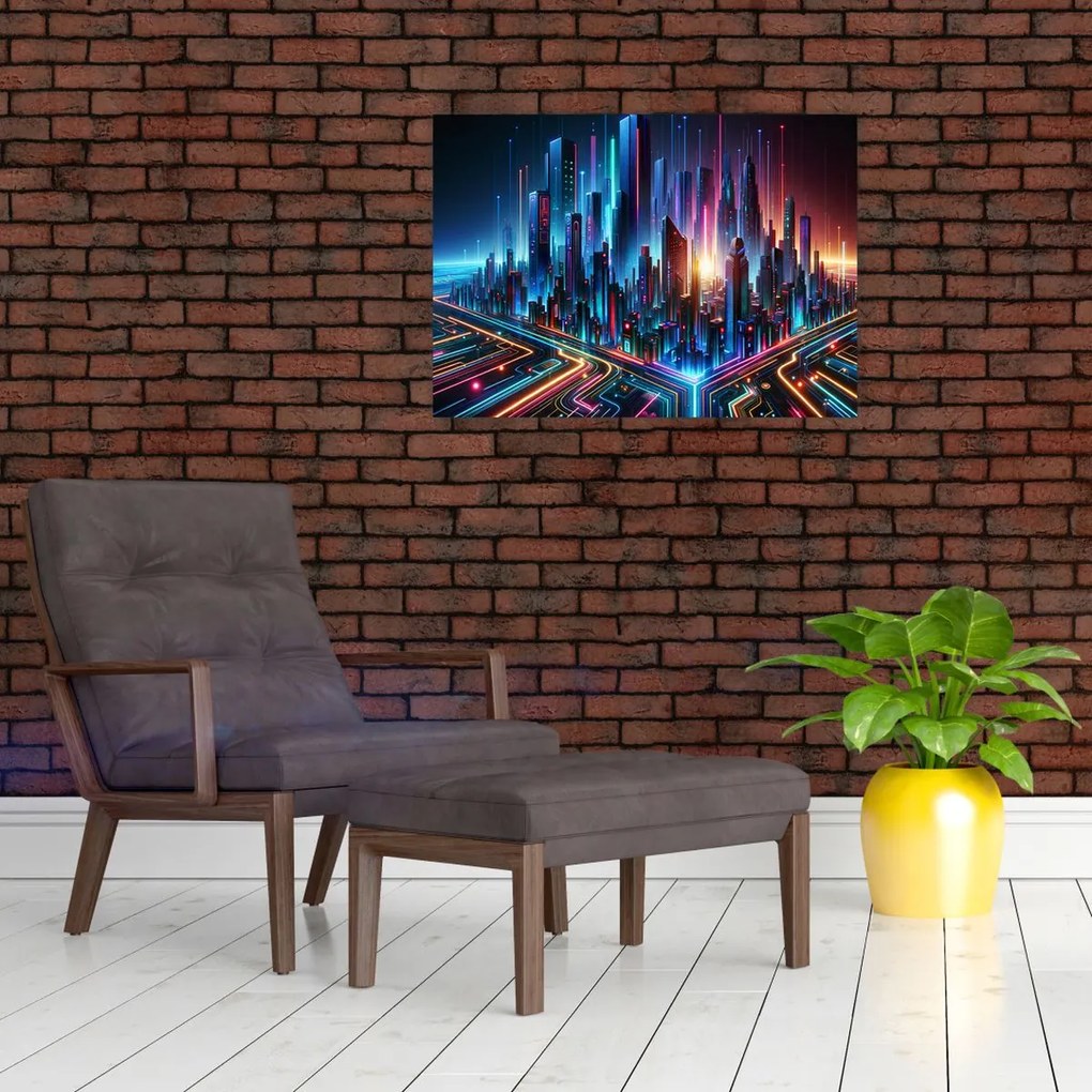 Obraz - Mesto budúcnosti (70x50 cm)