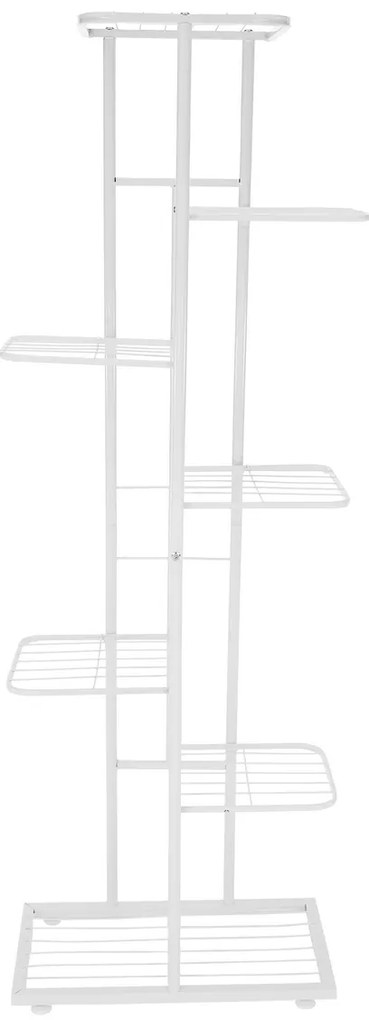 Stojan na kvety Bamir 2, biela, 43 x 22 x 126 cm