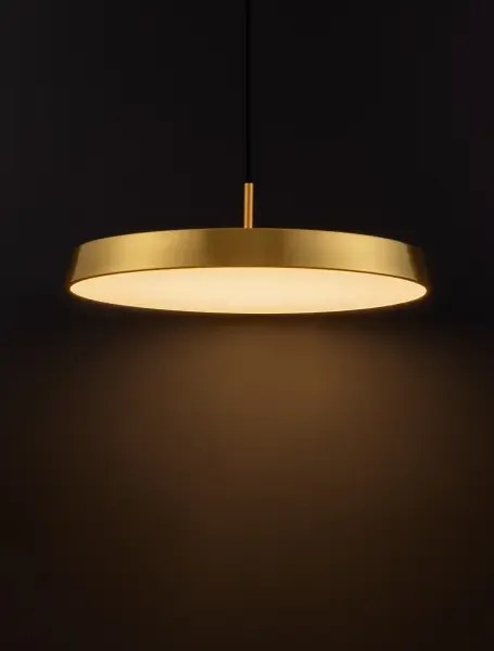 LED zlato-čierne dizajnové svietidlo Vetro