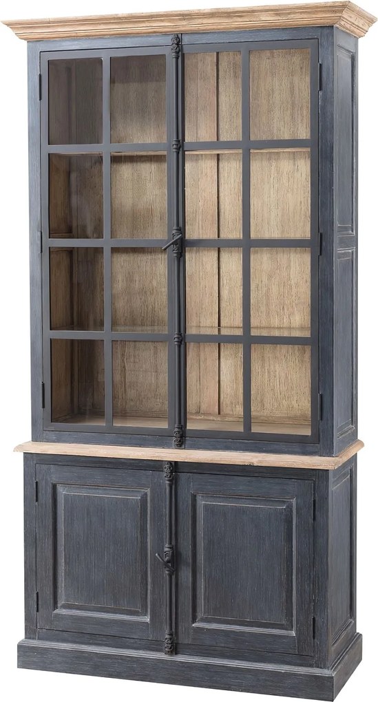 Kredenc Gordes 110 x 46 x 230 old black & natural