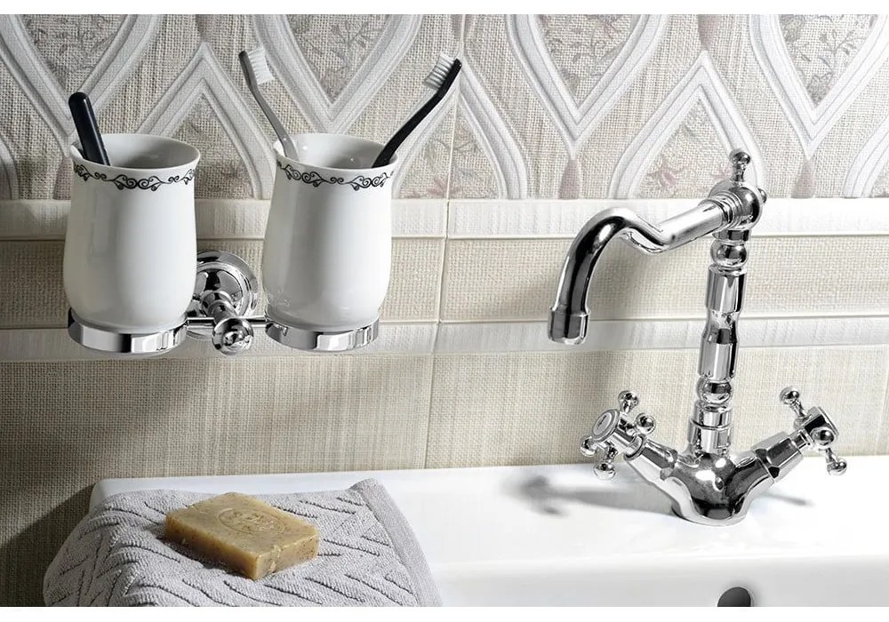 Stojančeková umývadlová batéria v zlatej farbe Antea – Sapho