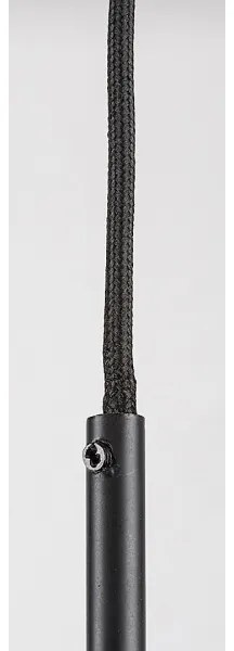 Rabalux 72047 - Luster na lanku KALEVI 1xGU10/50W/230V číra/čierna
