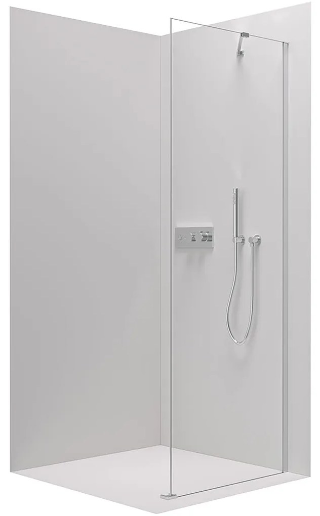 CERANO Cerano, pevná sprchová zástena pre dvere Marino a Volpe 80x190 cm, 6mm číre sklo, chrómový profil, CER-CER-420255