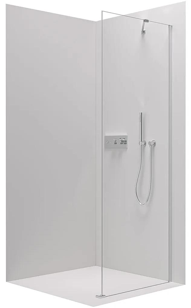 Cerano, pevná sprchová zástena pre dvere Marino a Volpe 80x190 cm, 6mm číre sklo, chrómový profil, CER-CER-420255