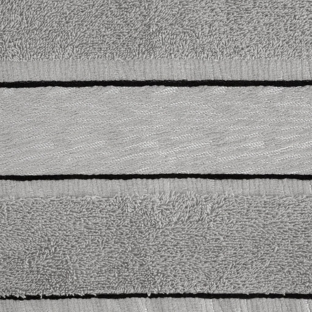 BAVLNENÝ UTERÁK NIKOLA SADA 6KS 50X90 CM SIVÁ