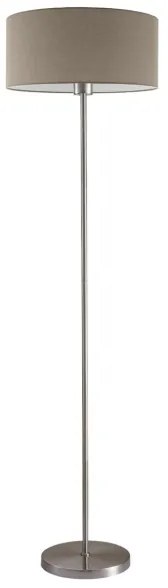 LED stojacia lampa TUNJA 1xE27/20W/230V priemer 38 cm matný chróm/taupe