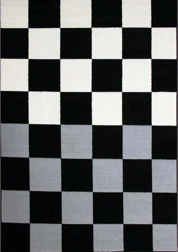 Kusový koberec PP Turix čierny, Velikosti 80x150cm