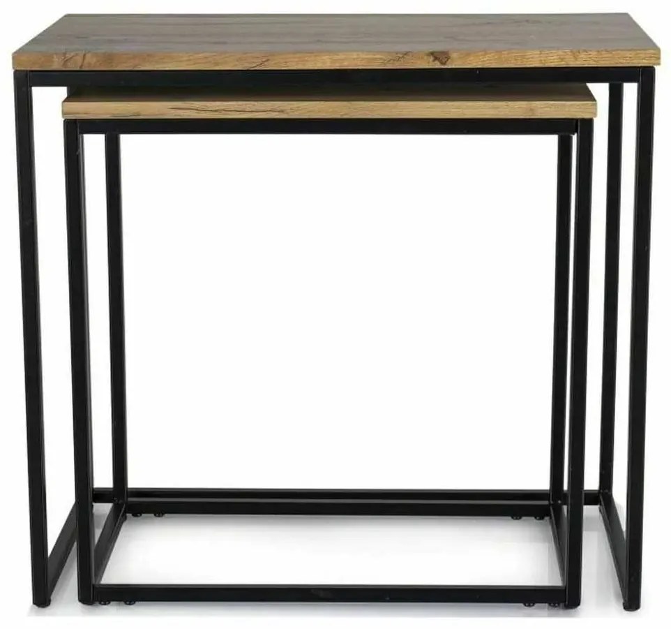 Konferenčný stolík Vieste, dub artisan / čierna