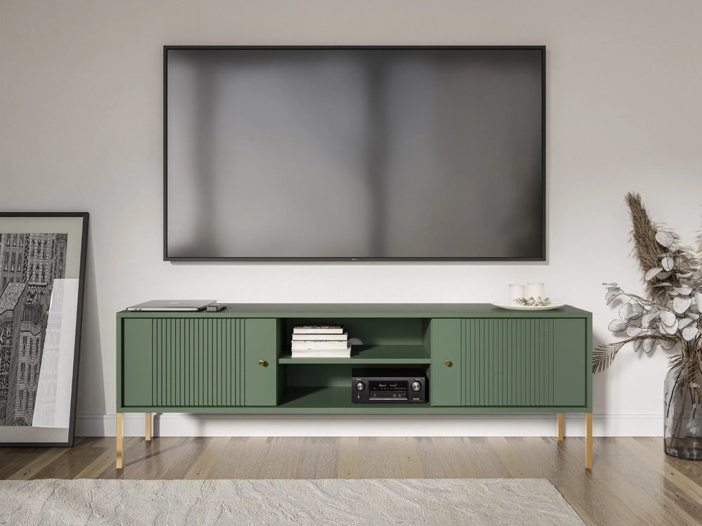 TV stolík Iseo II 154,5 cm zelený