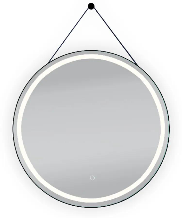 Lotosan AURA LED zrkadlo O 60 cm O 60 cm čierna LN
