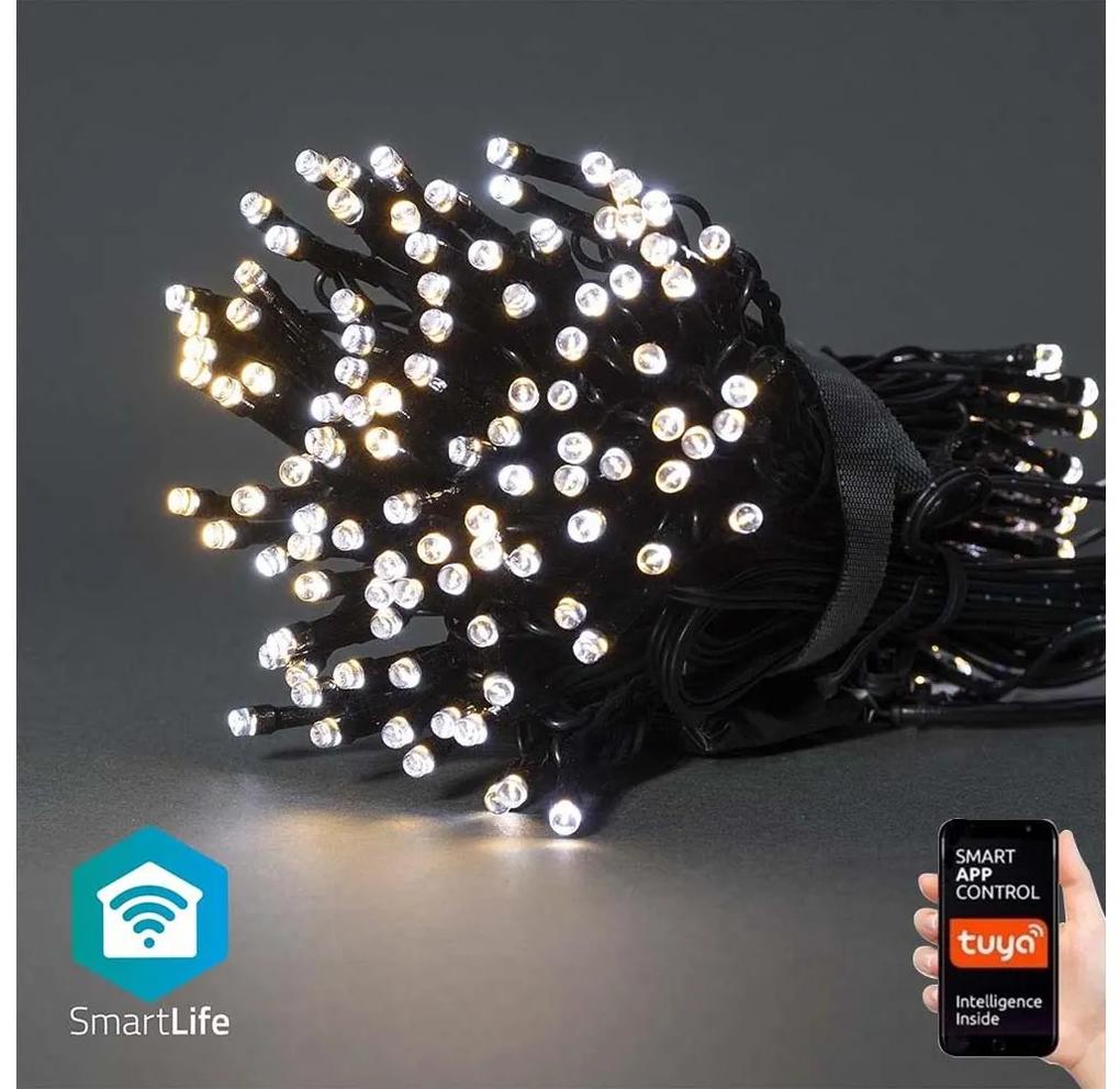 Nedis SmartLife LED Wi-Fi Teplá až studená biela 200 LED 20 m Android/IOS WIFILX02W200