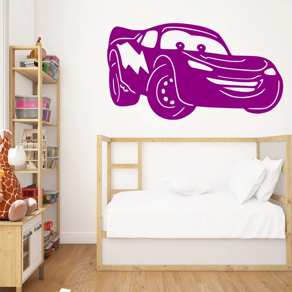 Veselá Stena Samolepka Blesk McQueen Farba: oranžová, Veľkosť: 100 x 59 cm