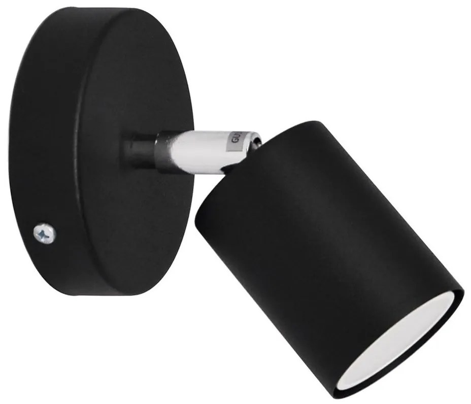 LED Nástenné bodové svietidlo TUNE 1xGU10/4,8W/230V čierna