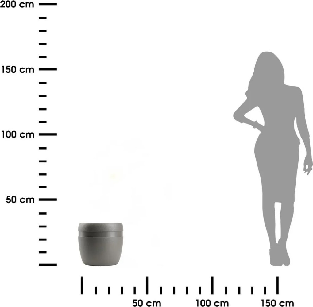 Květináč LUNA Classic 32,8 cm antracitový