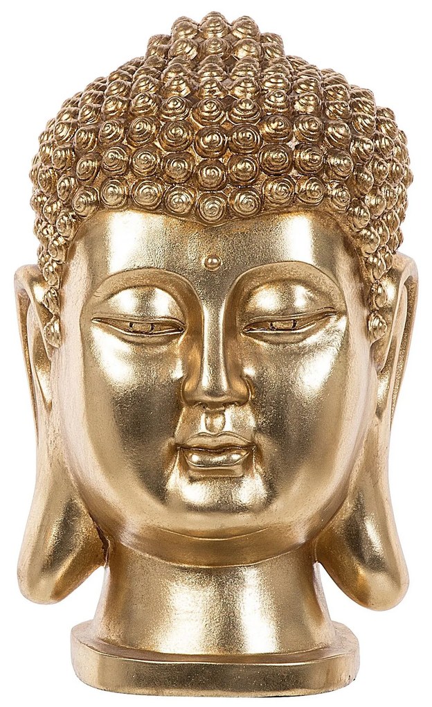 Dekoratívna figúrka zlatá 41 cm BUDDHA Beliani