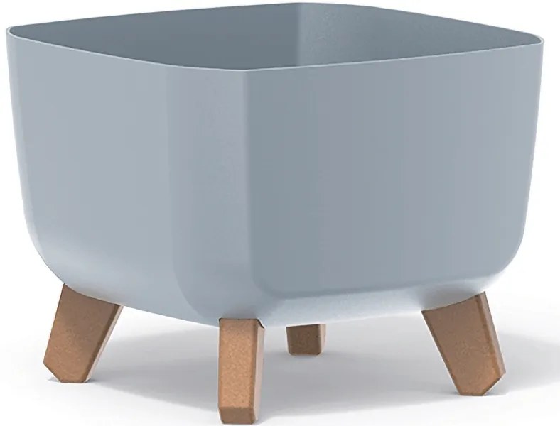 Plastový kvetináč na nožičkách DGQL240 24 cm - svetlosivá