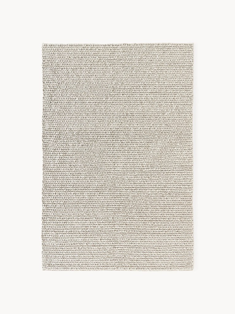 Hrubý pletený vlnený koberec Bruna
