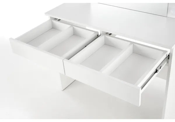 Toaletný stolík s LED osvetlením HOLLYWOOD 140x94 cm biela