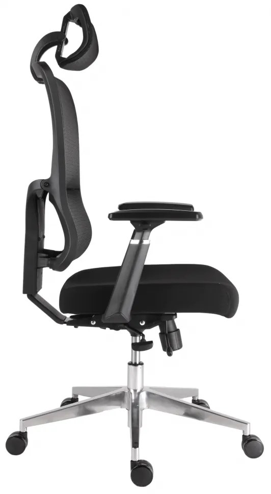 Kancelárska ergonomická stolička Neoseat BROOKE — čierna, nosnosť 150 kg