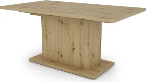 Jedálenský stôl Paulo 160x90 cm, dub artisan, rozkladací%