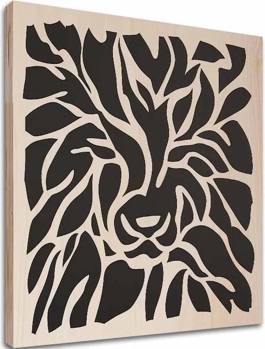 Obraz na dreve Aslan - Kráľ severných lesov