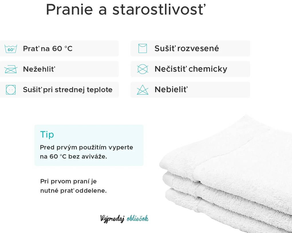 Uterák Classic malý hnedý 30x50 cm, 100% bavlna