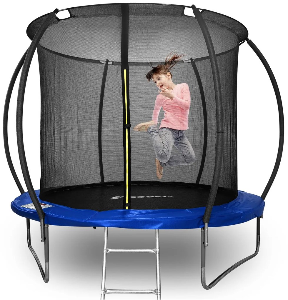 Trampolína so sieťou a rebríkom HENZEN 305 cm modrá