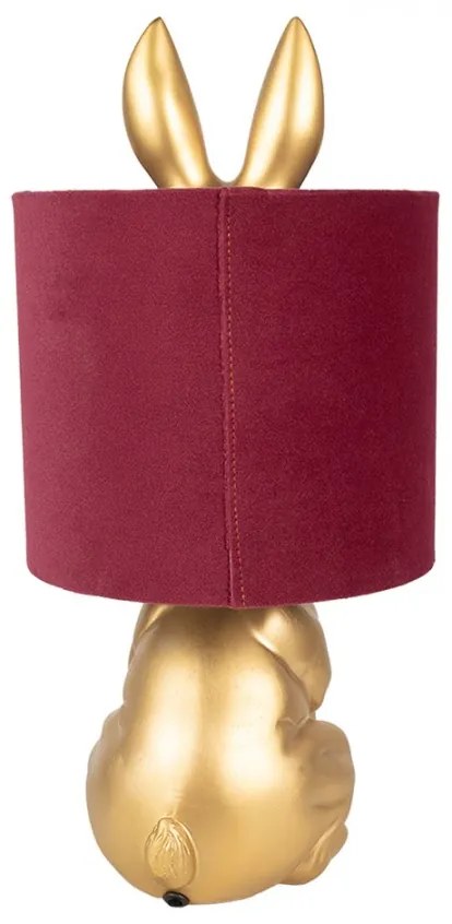 Red & Gold Rabbit nočná lampa Ø20*42