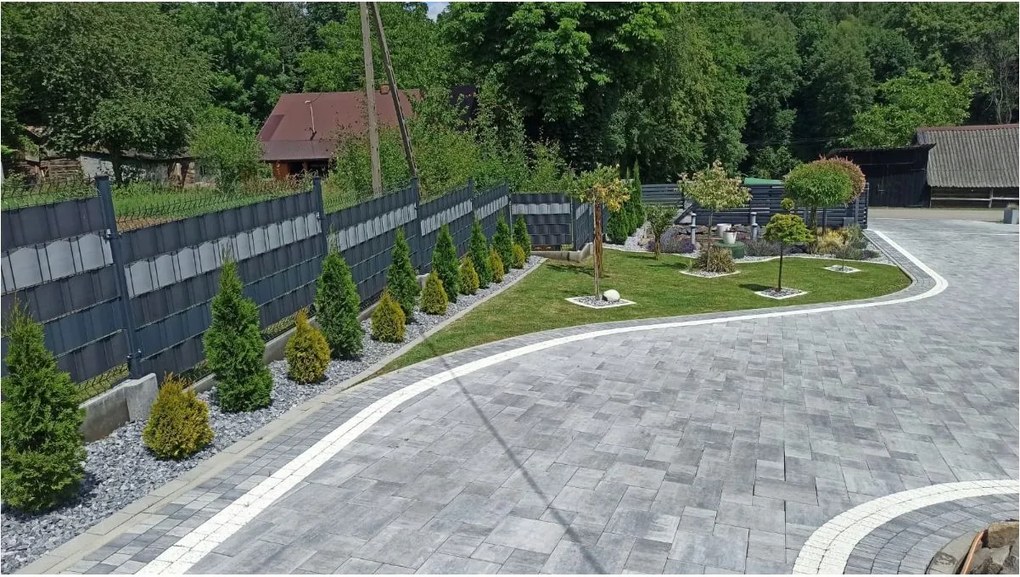 Ekspand Tieniaca fólia na plot 19cm x 35m 450g/m2 Čierna + spony 24ks