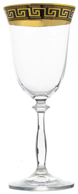BOHEMIA ANGELA VERSO GOLD POHÁR NA VÍNO 350 ML SADA 6 KS