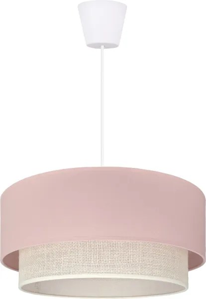 Brilagi - LED luster na lane BOHO BOBO 1xE27/60W/230V pr. 40 cm ružová/krémová