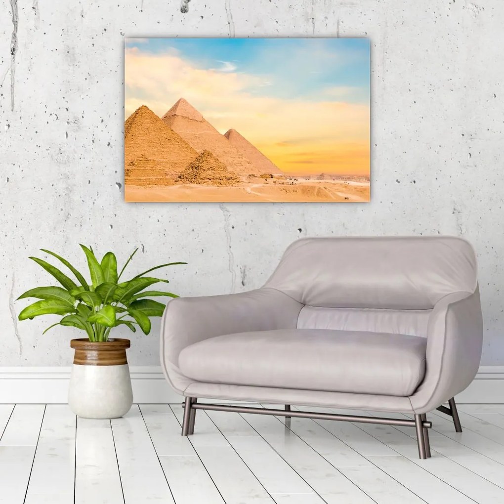 Obraz egyptských pyramíd (90x60 cm)