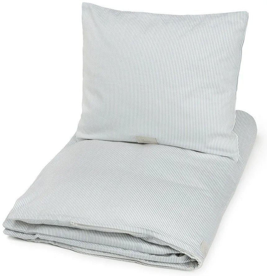 Svetlomodrá detská obliečka na jednolôžko z Bio bavlny 140x200 cm Classic Stripes Blue – Cam Cam Copenhagen