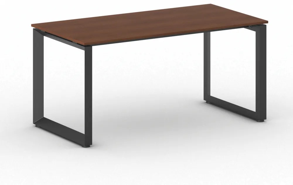 Kancelársky stôl PRIMO INSPIRE, čierna podnož, 1600 x 800 mm, čerešňa