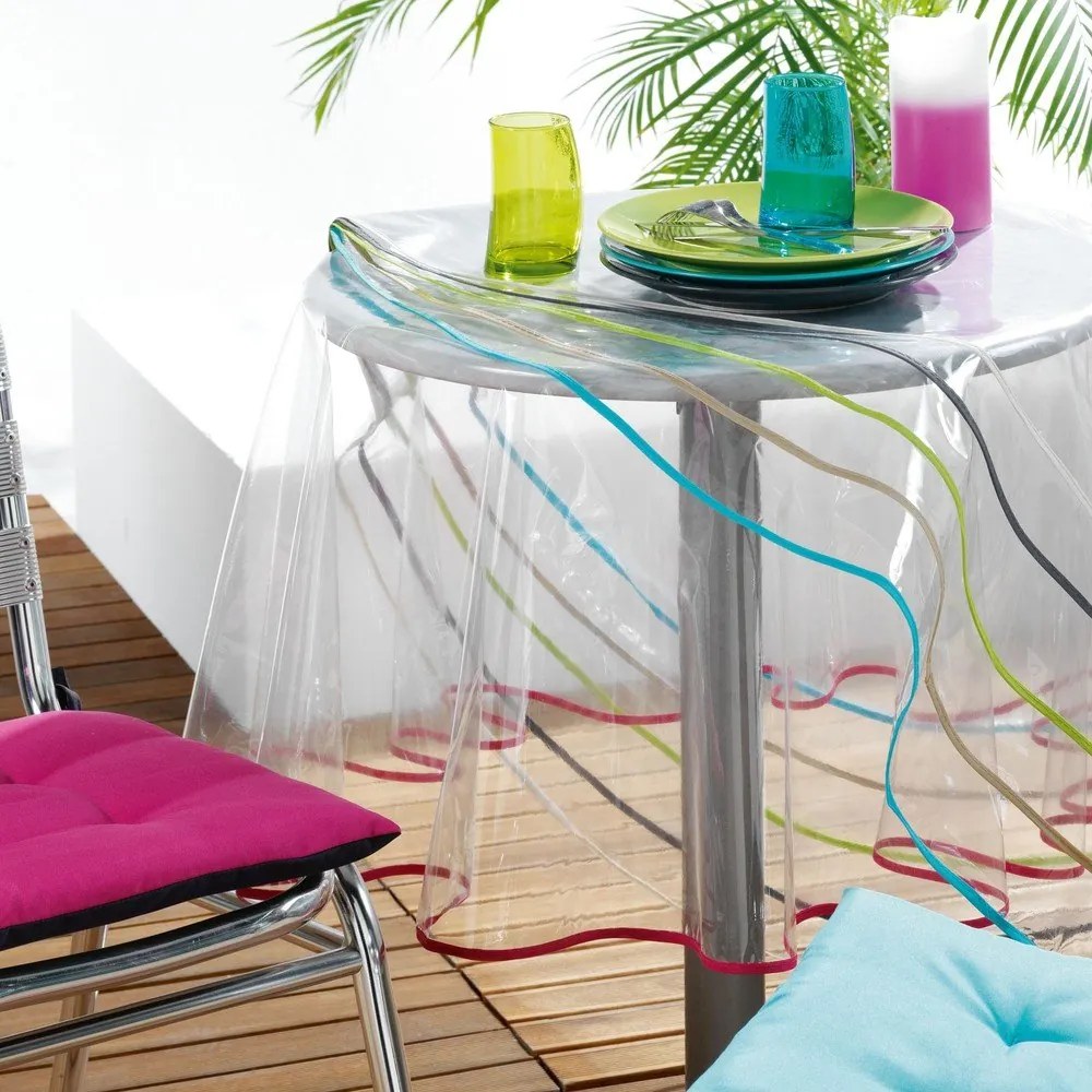 Umývateľný obrus z PVC ø 180 cm Garden – douceur d'intérieur