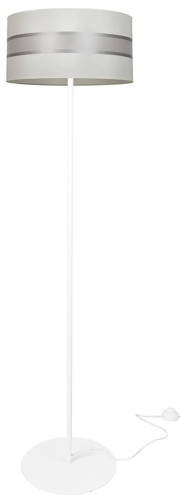 Stojacia lampa Elegance, 1x textilné tienidlo (výber z 5 farieb), (výber z 3 farieb konštrukcie), (fi 40cm)