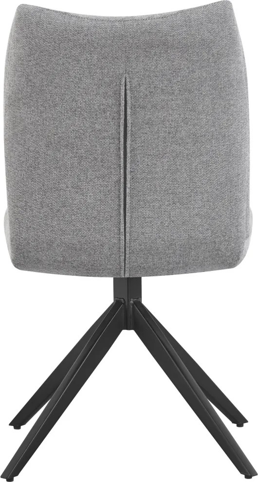 Otočná jedálenská stolička Kassandra, holubia šedá tkanina