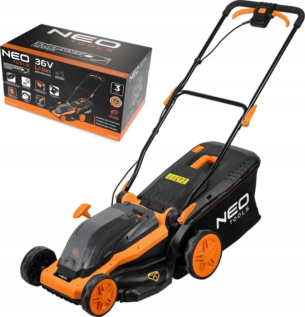 Kosačka 36V E bezkartáčová 380 mm, kôš 45 l, bez akumulátora