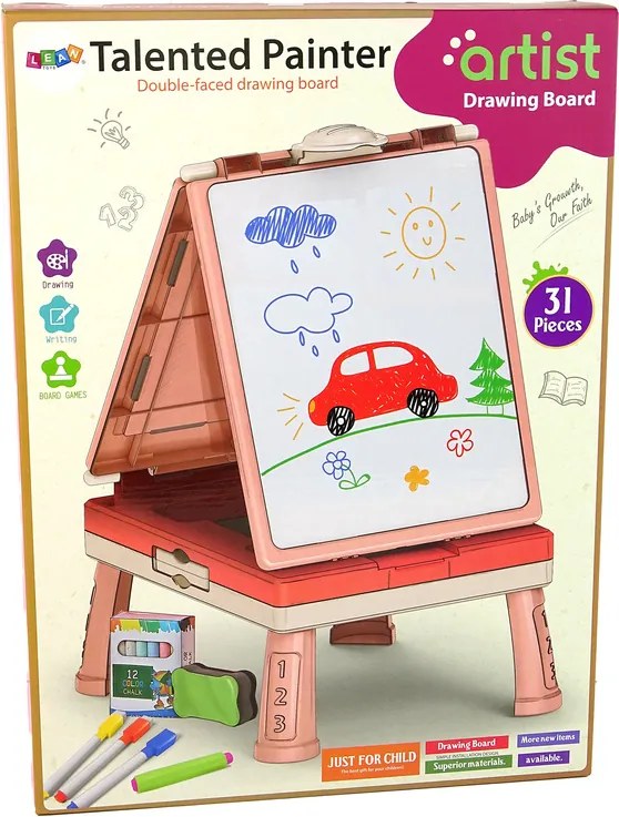 LEAN Toys Multifunkčný obojstranný herný stôl 3 v 1 Čínsky stôl