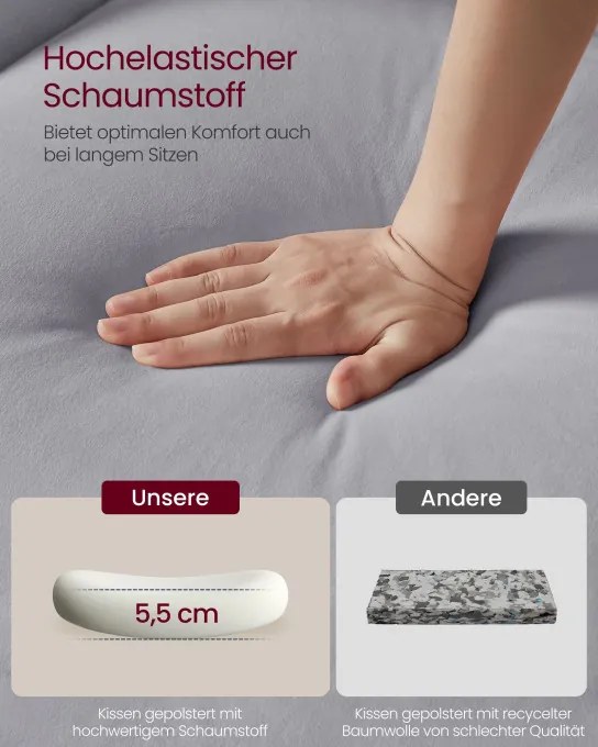 Set dvoch jedálenských stoličiek s vankúšmi KDC184G02 (2 ks)