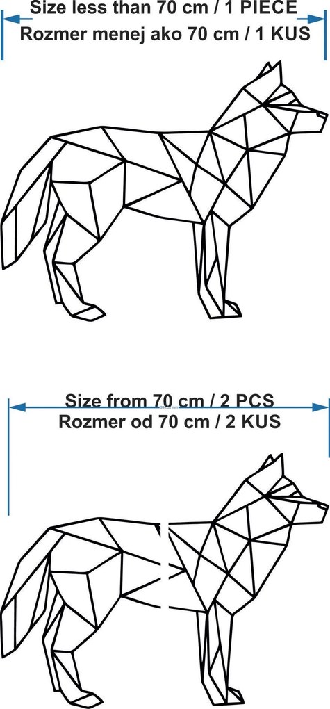 SENTOP | Geometrický obraz na stenu pes I SENTOP PR0231HEU+