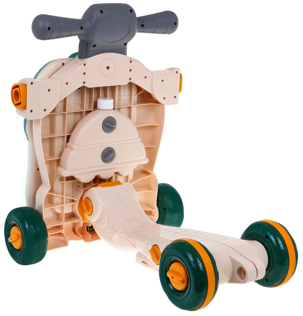 Interaktívna hračka 5 v 1 pre deti od 18 m+ chodítko,, kolobežka, stôl, senzorická doska ZDN.658