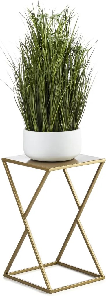 STOJAN NA KVETINÁČ LOFT3 40X24X24 CM ZLATÁ
