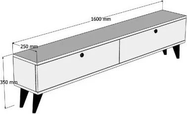 Parížsky travertínový TV stolík