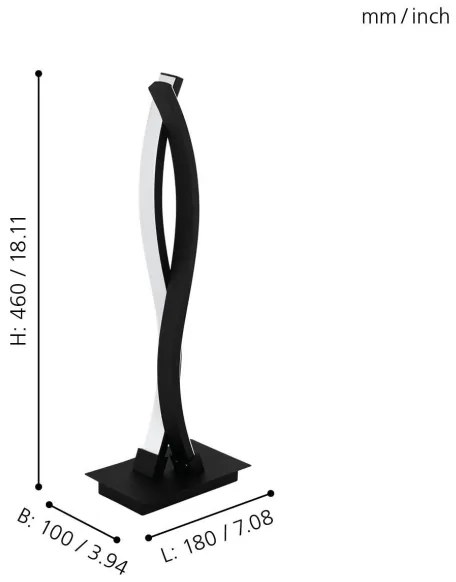Eglo 99318 - LED Stolná lampa LASANA LED/10W/230V