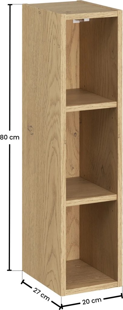Comad Kúpeľňová skrinka závesná horná Dalia Cashmere 20 dub cremona