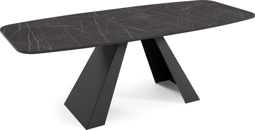 Dizajnový rozkladací jedálenský stôl TYRON Rozmer stola: veľkosť-160cm