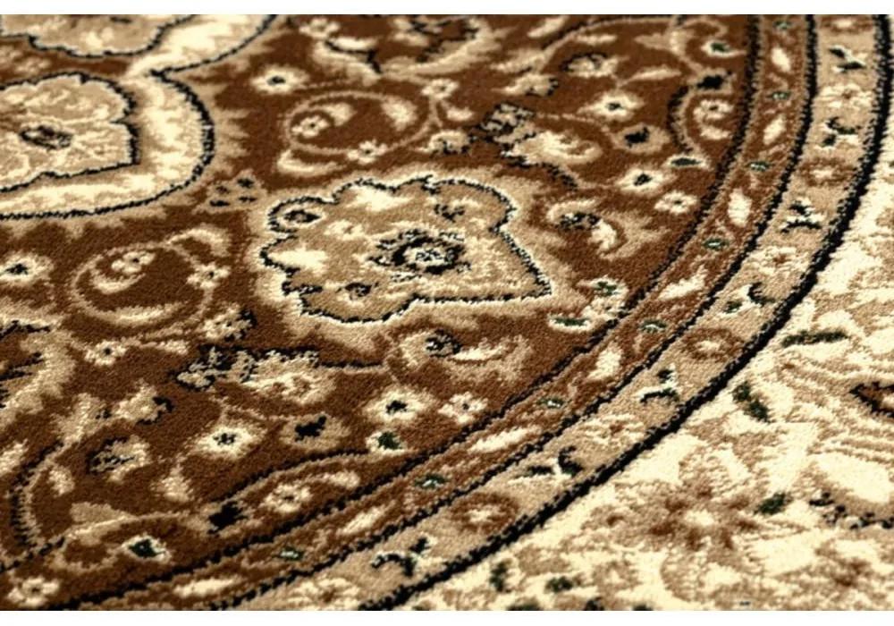 Kusový koberec Agas hnedý kruh 150cm