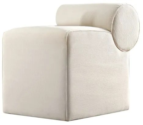 Taburet TIKI 47x45 cm krémový